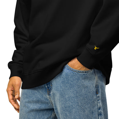 Oversized Bio Heavyweight Sweatshirt mit Stick