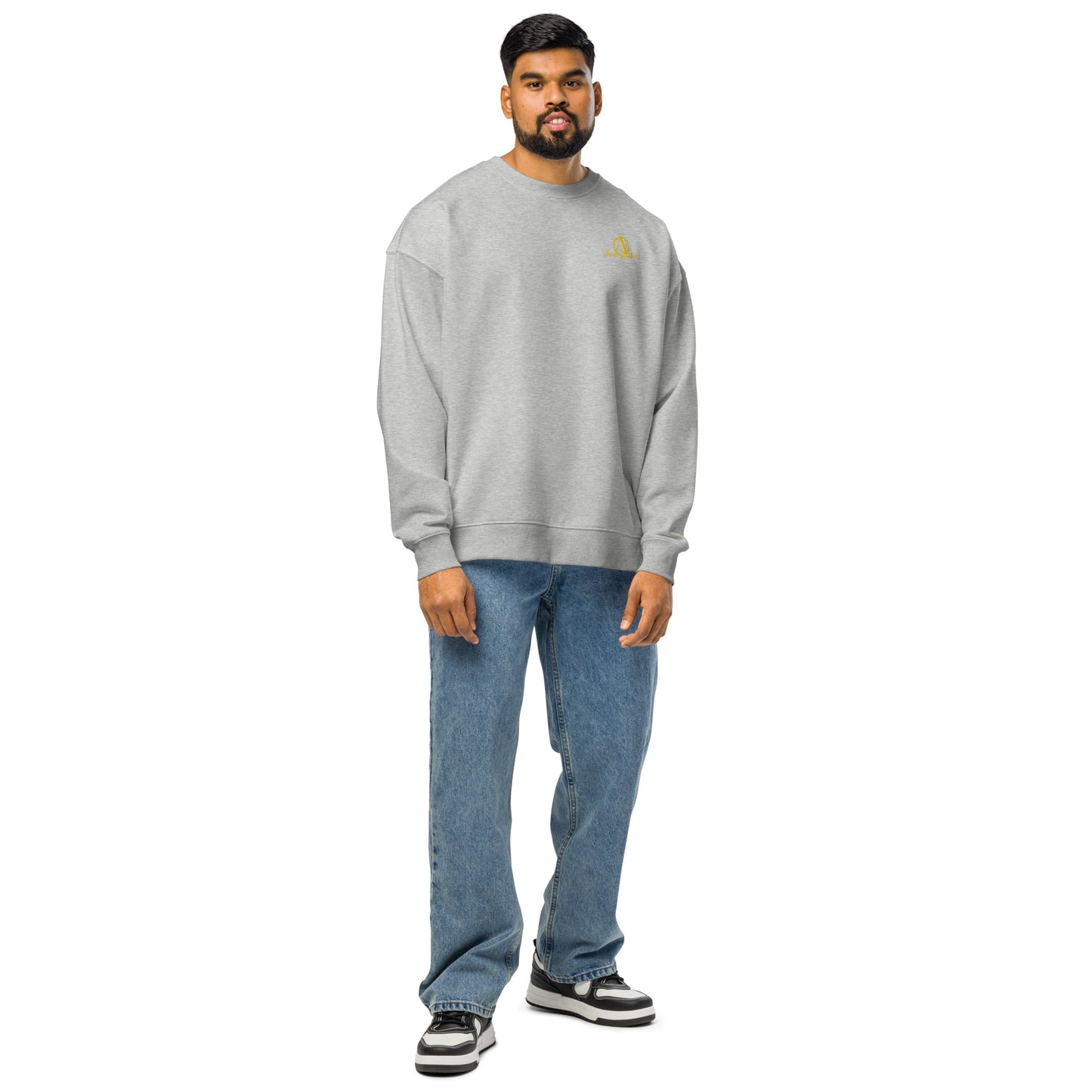 Oversized Bio Heavyweight Sweatshirt mit Stick